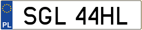 Trailer License Plate